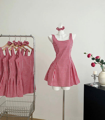Candy Shop – Minikleid mit Vichy-Karomuster