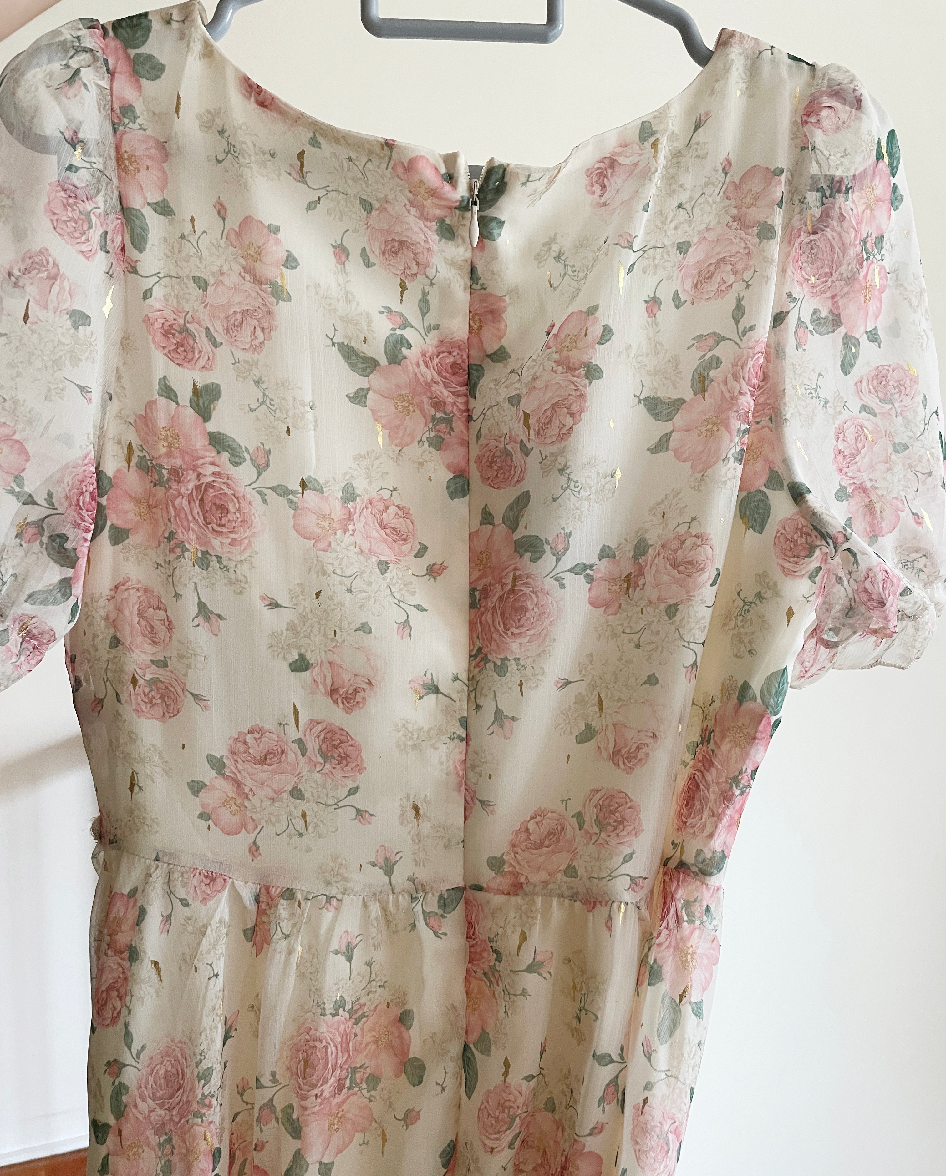 Peony Blush Midi Dress