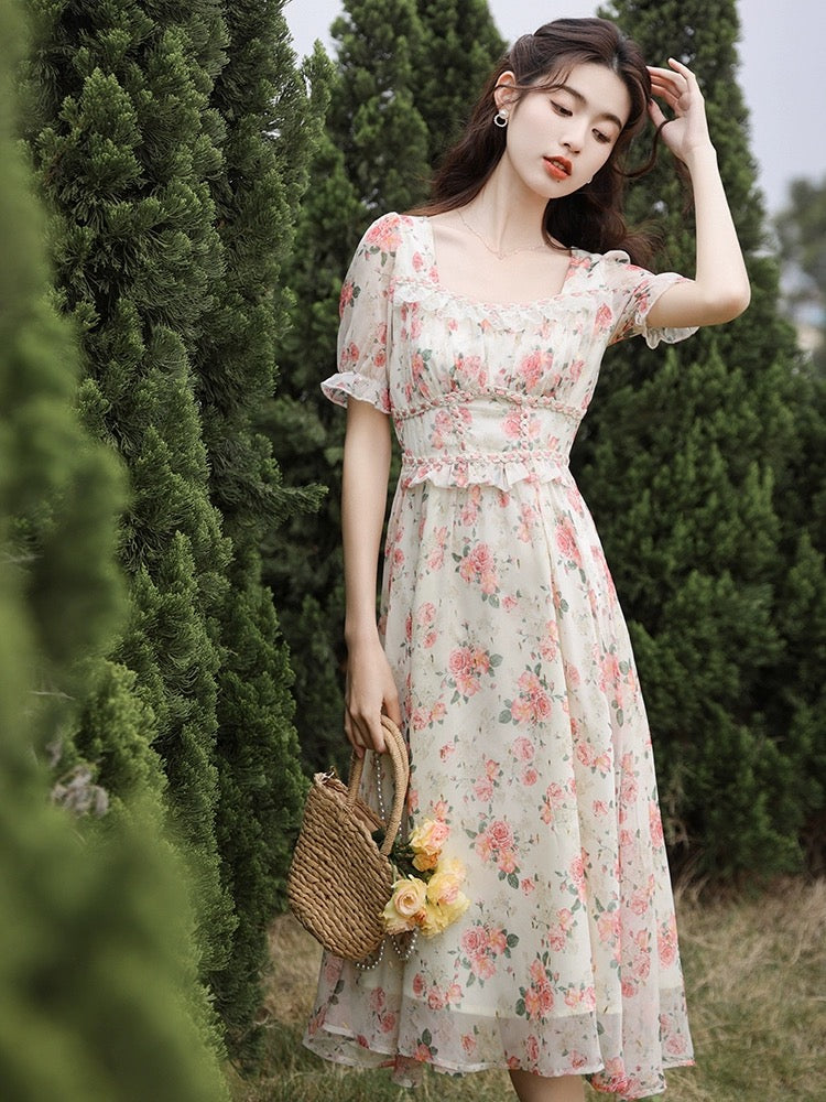 Peony Blush Midikleid