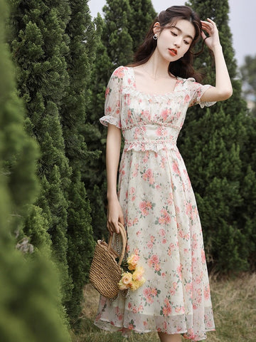 Peony Blush Midi Dress