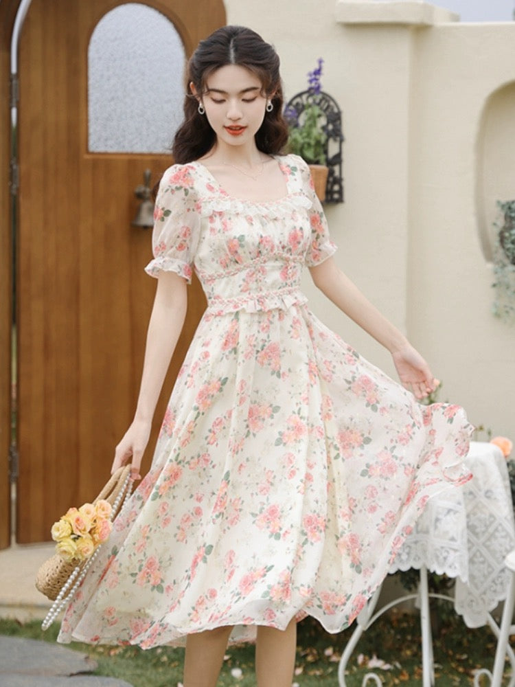 Peony Blush Midikleid