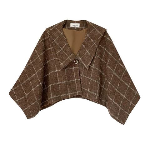Plaid Capelet