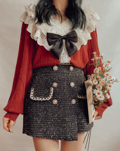 Ruffle Lace Sweater