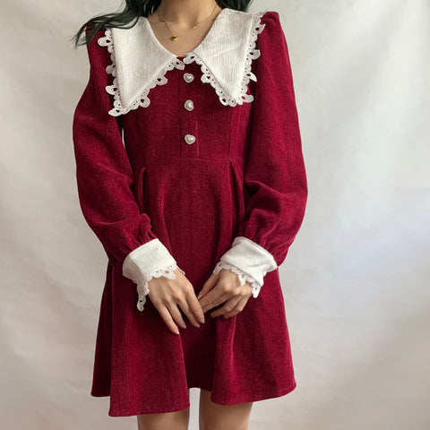 Sweet Love Peter Pan Knit Dress