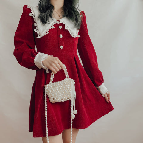 Sweet Love Peter Pan Knit Dress