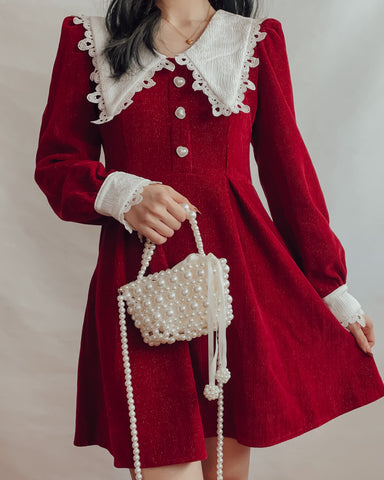 Sweet Love Peter Pan Knit Dress