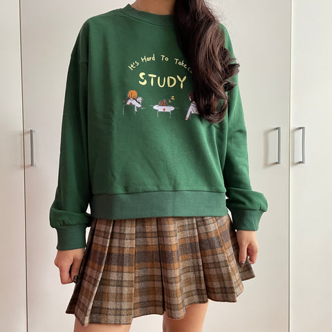 Sweatshirt „Studieren Sie hart“