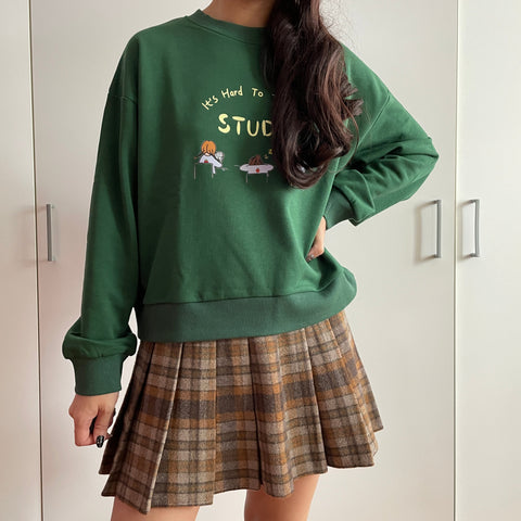 Sweatshirt „Studieren Sie hart“