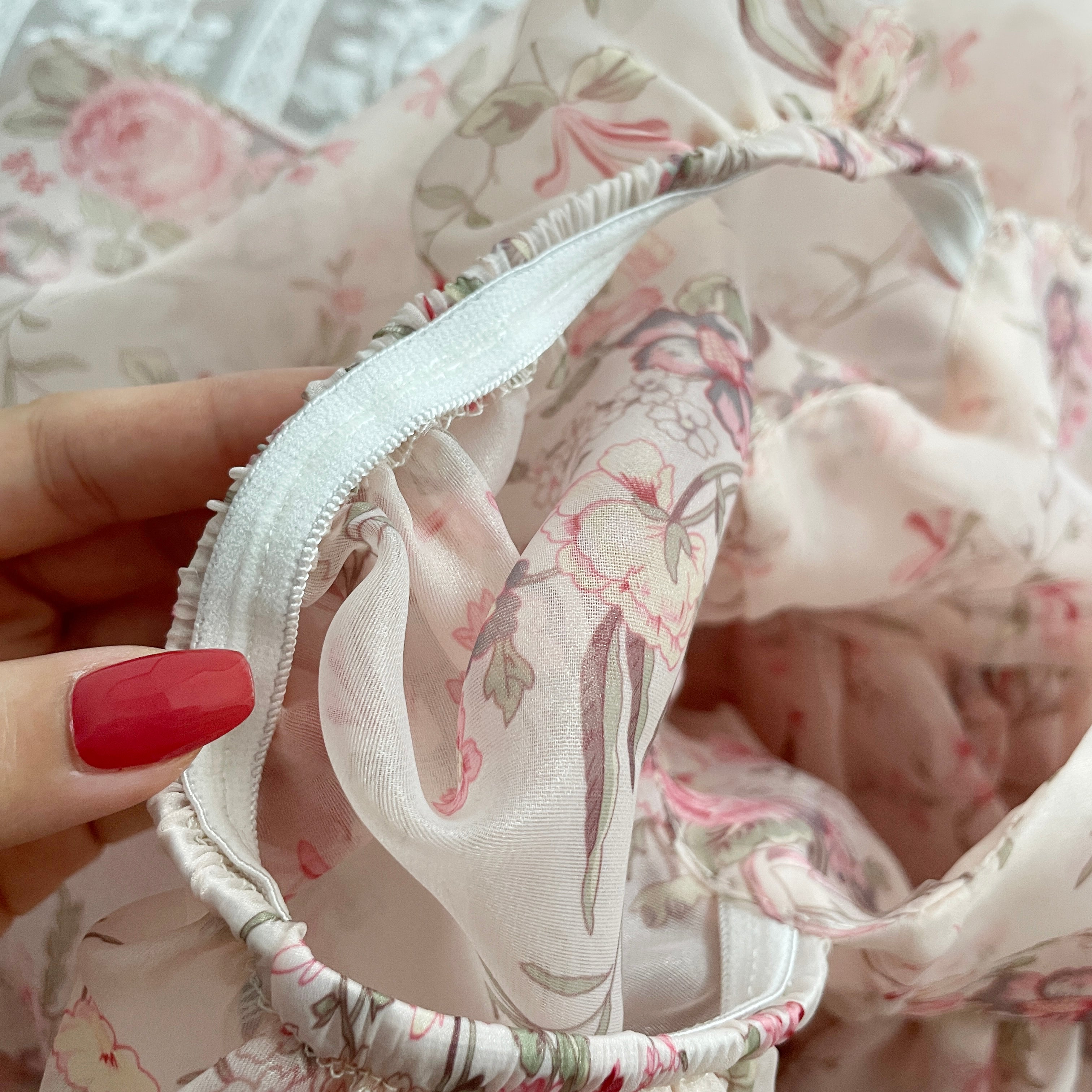 French Rose Mini-Puffkleid