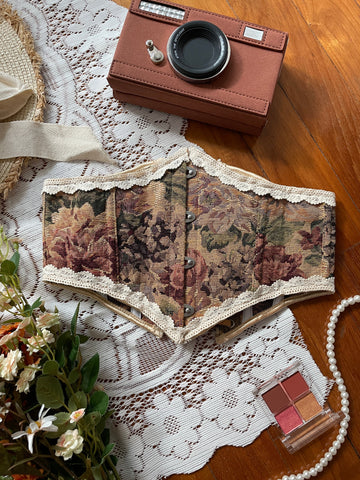 Rustic Floral Waist Corset