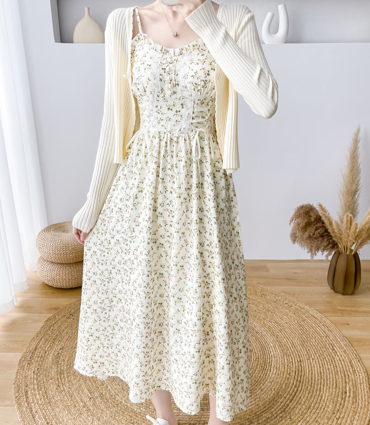 Vestido camisola con cordones Spring Rose