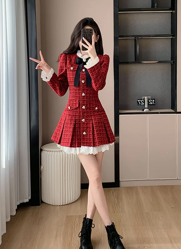 Ruby Love Tweed-Minikleid