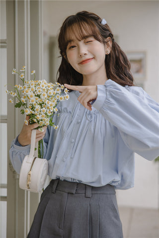 Essential Ruffle Trim Blouse