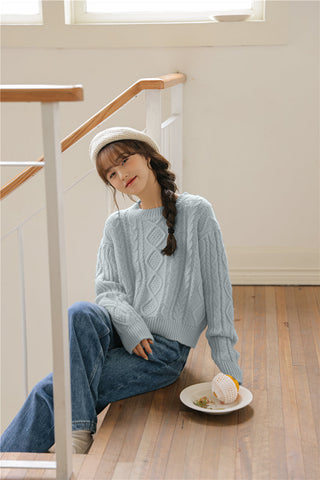 Basic Cable Knit Sweater