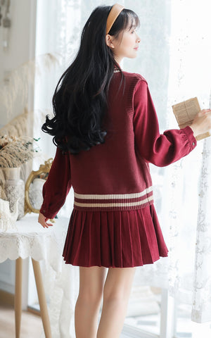 Prep School Vest & Dress Set