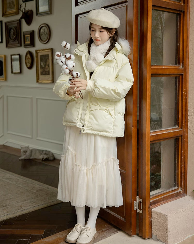 Little Bow Puffer Jacket