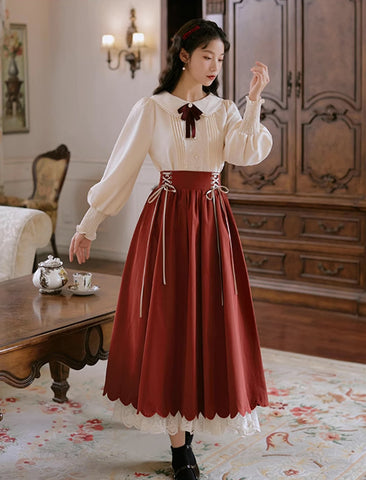 Conjunto de blusa y falda Evergarden