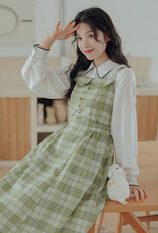 Plaid Cami Swing Dress