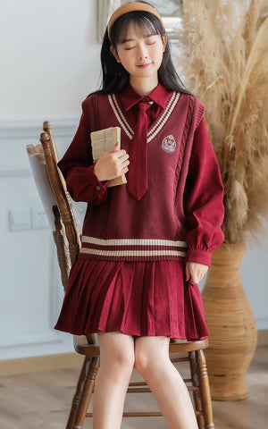 Prep School Vest & Dress Set