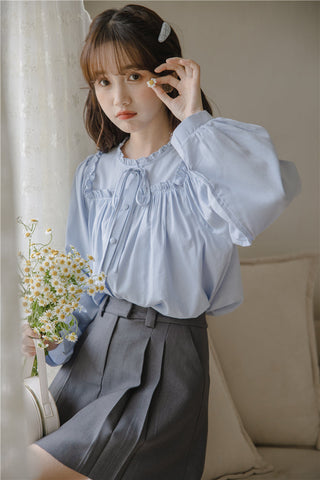 Essential Ruffle Trim Blouse
