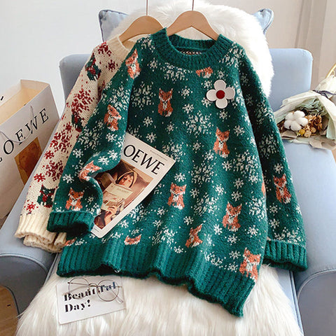Winter-Fuchspullover
