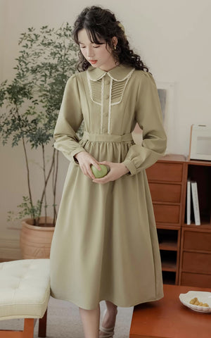 Sunday Tea – Langärmliges Midikleid