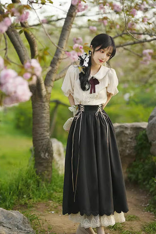 Evergarden Short Sleeve Blouse & Skirt Set