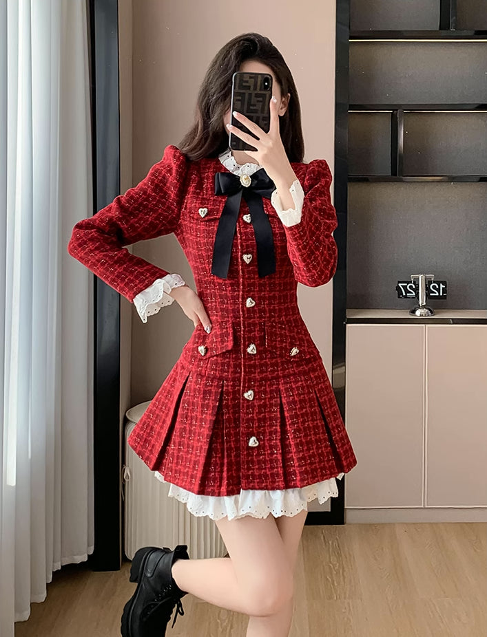 Ruby Love Tweed-Minikleid