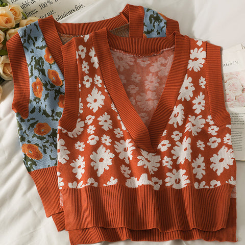 Rustic Floral Vest