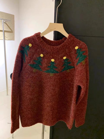 Suéter Fair Isle con árbol de Navidad