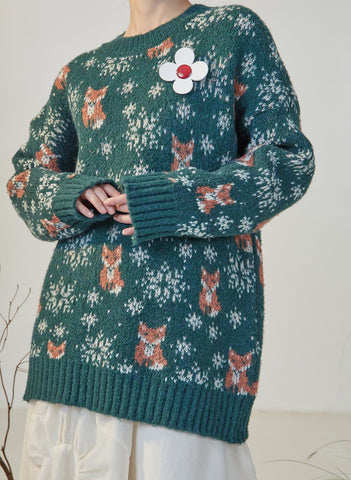 Winter-Fuchspullover