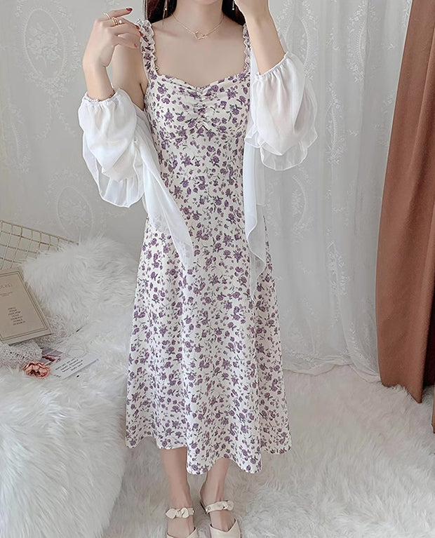 Enchanted Floral Midi Dress