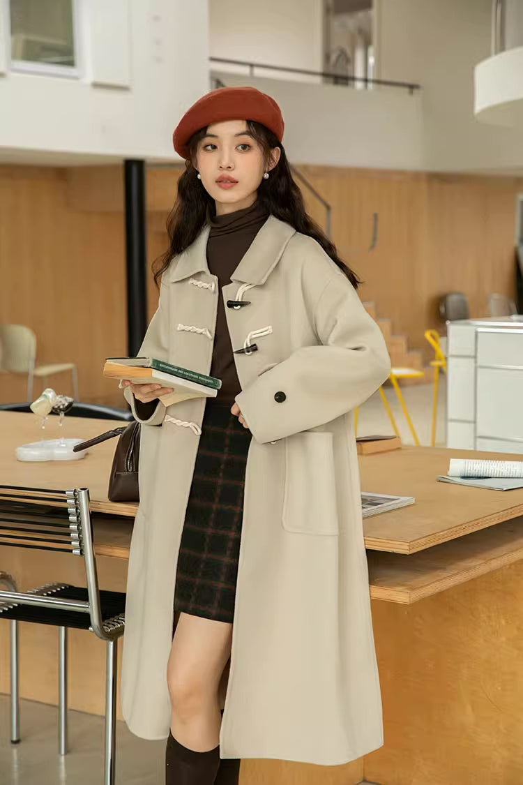 Basic Toggle Button Midi Coat