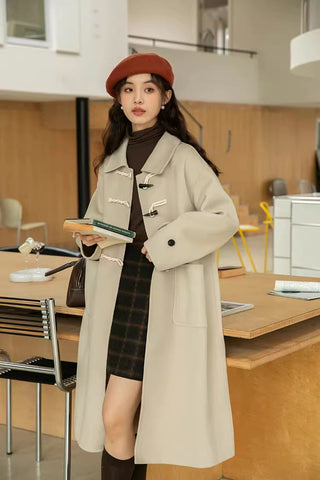 Basic Toggle Button Midi Coat