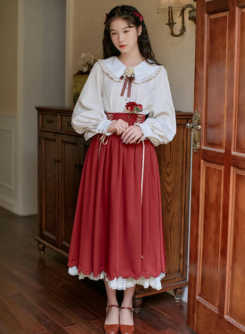 Conjunto de blusa y falda Evergarden