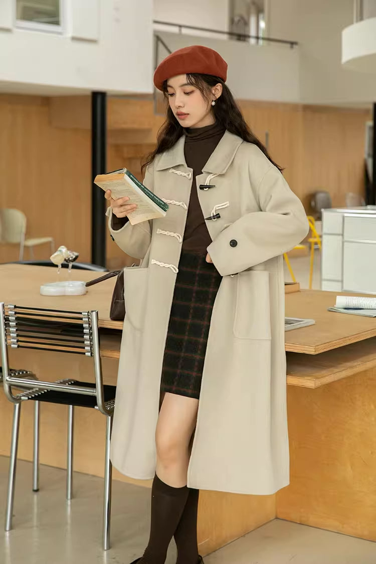 Basic Toggle Button Midi Coat