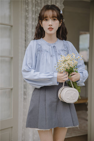 Essential Ruffle Trim Blouse