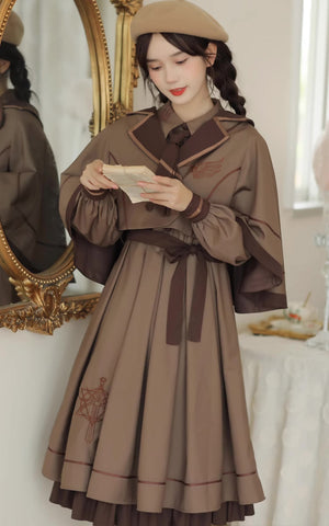 Conjunto de vestido y capa de Little Witch Academia