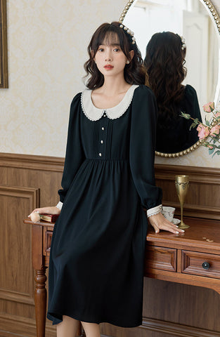 Beth Peter Pan Collar Midi Dress