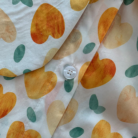 Painted Hearts Printed Blouse