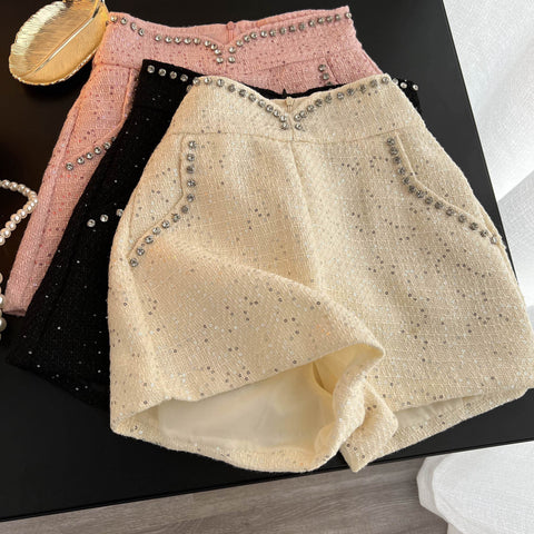 Diamante Tweed Shorts