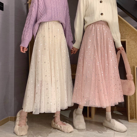 Tüllrock mit funkelnden Sternen