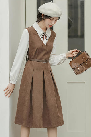 Basic Twofer Pinafore Dress