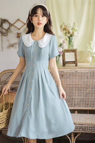 Three's A Charm Button Up Dress