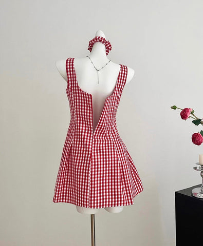 Candy Shop – Minikleid mit Vichy-Karomuster