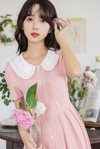 Three's A Charm Button Up Dress