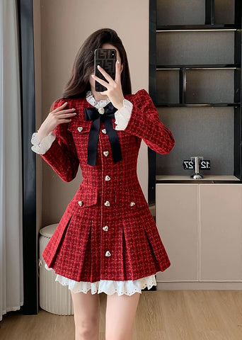 Ruby Love Tweed-Minikleid