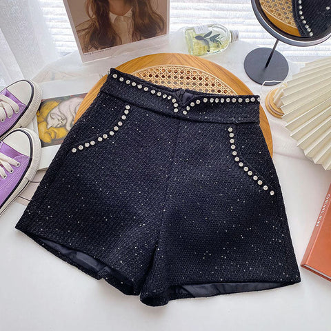 Diamante Tweed Shorts