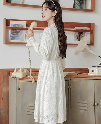 Sheer Lace Layering Dress