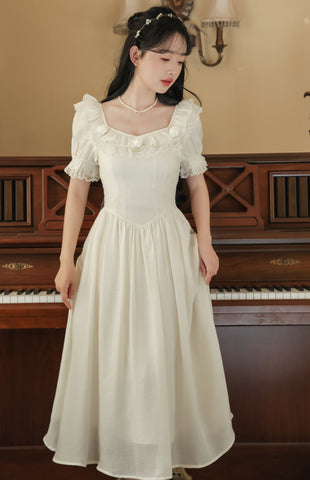 Blanc Rose Midikleid